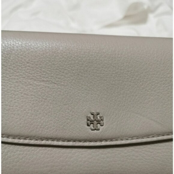 Tory Burch Dove Gray Wallet On Chain Shoulder bag Clutch - Picture 10 of 16